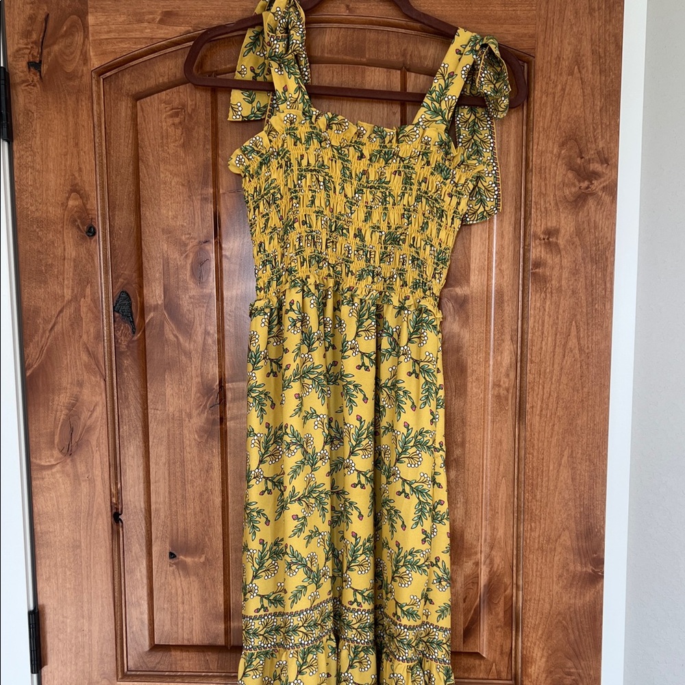 Yellow Floral Sundress